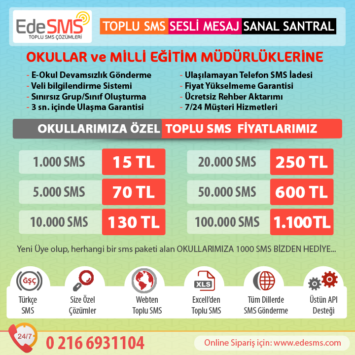 Eğitim kurumlarına ÖZEL KAMPANYA